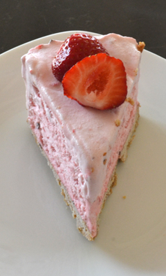 Gâteau nuage de fraises