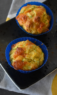 Muffins aux courgettes et au fromage cheddar Muffins aux courgettes et au fromage cheddar